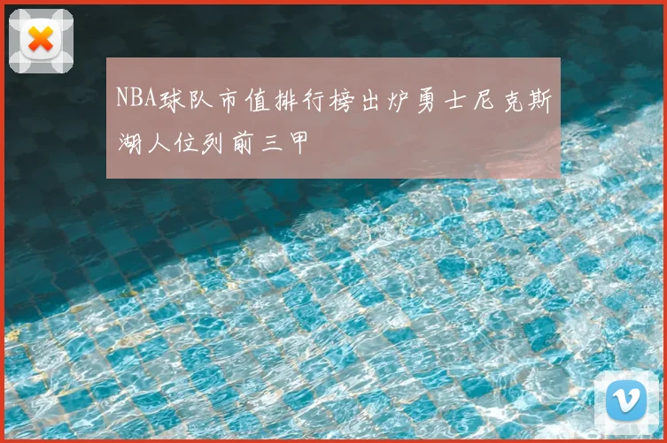 NBA球队市值排行榜出炉勇士尼克斯湖人位列前三甲